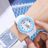 Чоловічий кварцовий цифровий годинник Skmei 2125WT White, фото 3