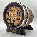 Дубова Бочка для Витримки Вина 10 л. Бочка з Гравіюванням Подарунок на День Народження Батькові Братові, фото 5