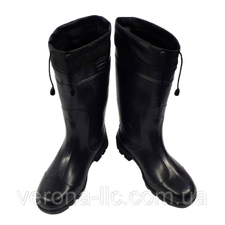 Сапоги резиновые ПВХ [утепленные] ГРИБНИК (черные) Verona - купить по ...