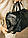 Дорожня спортивна сумка кругла шкірозамінник чорна, фото 2