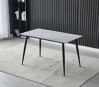 Стол обеденный керамический ТМ-100 ребекка грей+черный Vetro Mebel