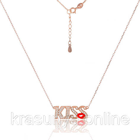 Срібне кольє "Kiss" Кл3Ф/813, фото 1