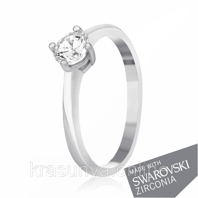 Срібна каблучка з цирконієм SWAROVSKI ZIRCONIA К2С/716 - 17,4