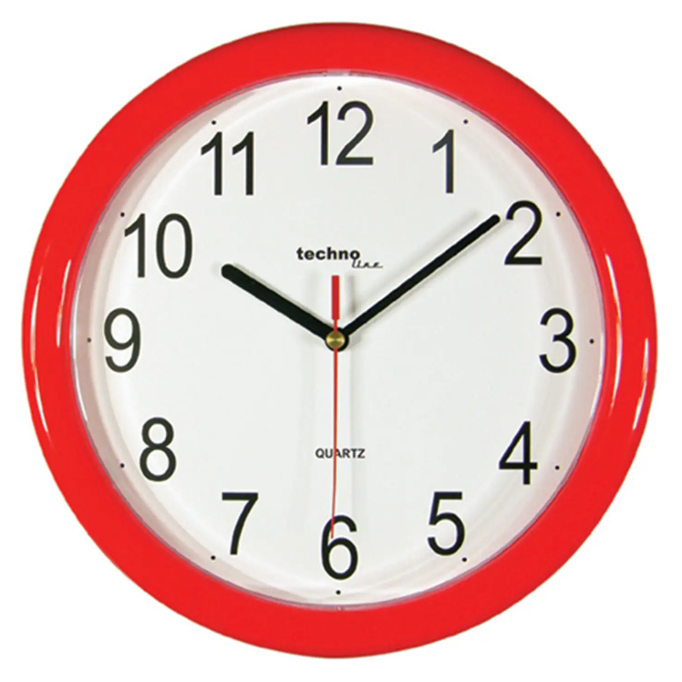 Годинник Кухонний Кварцовий Настінний для дому Technoline WT600 Red (WT600 rot) Німеччина, фото 1