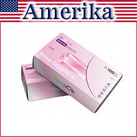 Перчатки нитриловые Медиок , Светло розовые, Размер XS, MediOk Rose Sapphire (AMPri) 100 шт