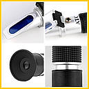 Рефрактометр RHB 0 - 50 ATC(HT1150) (0-50% Brix) . Для визначення вмісту сахарози у вині, соках, сиропах, фото 9