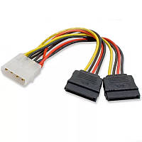 Внутренний кабель питания Molex 4 pin - 2x SATA 15pin