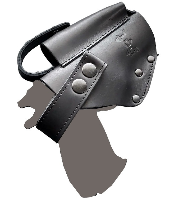 Кобура на MOLLE  з натуральної шкіри для ФОРТ 12/14/17/20  чорна