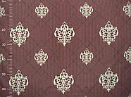 Постільна білизна Королева Ночі (Ранфорс) | Сімейний комплект | 50х70 | Орнамент на коричневому і бежевому, фото 4