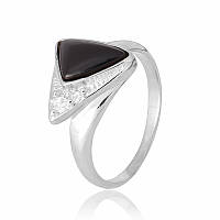 Серебряное кольцо с фианитом КК2ФО/022 - 17,5