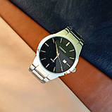Чоловічий годинник Curren 8106 Silver Black, фото 5