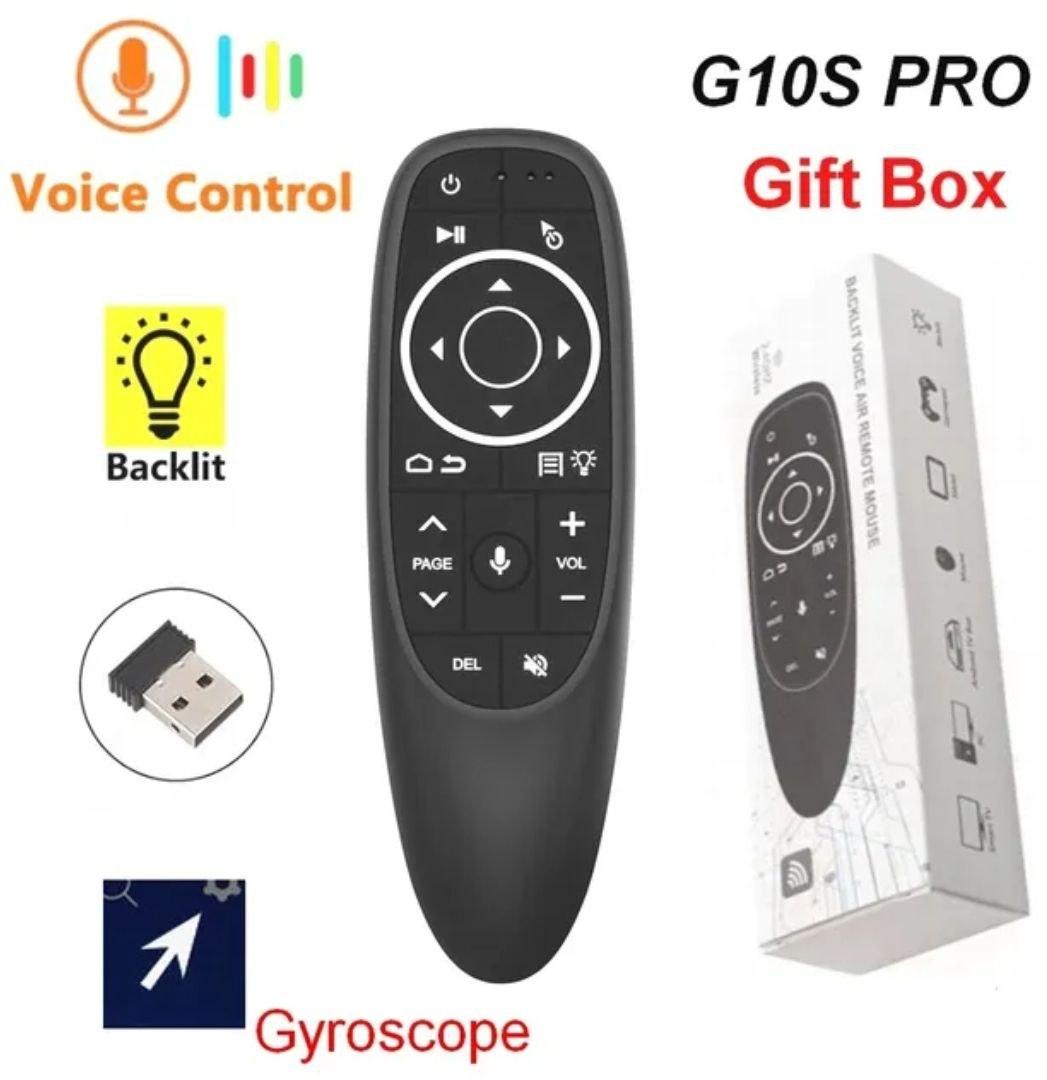 Аеро пульт Air Mouse G10S Pro з мікрофон та гіроскоп для Андроїд смарт приставок ТВ ПК Голосове управління