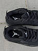 Кросівки Nike Air Jordan 4 Retro Black Cat Найк Джордан Ретро 4 Блек Кет чорні замша унісекс, фото 9