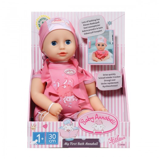 Лялька пупс BABY Born 30см My First Bath Annabell – Чудове купання (707227) з 1 року