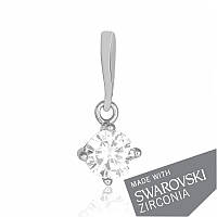 Серебряная подвеска, кулон с цирконием SWAROVSKI ZIRCONIA П2С/332