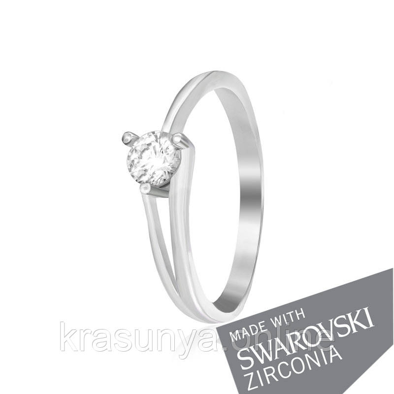 Срібна каблучка з цирконієм SWAROVSKI ZIRCONIA К2С/037 - 15,9