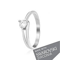 Серебряное кольцо с цирконием SWAROVSKI ZIRCONIA К2С/037 - 17,5