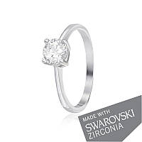 Серебряное кольцо с цирконием SWAROVSKI ZIRCONIA К2С/457 - 16