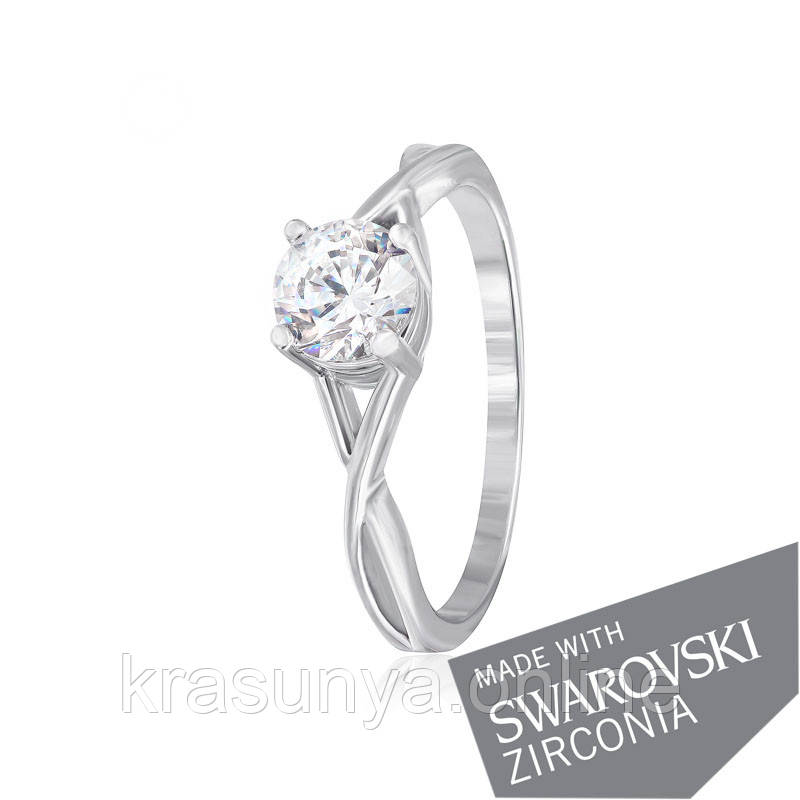 Срібна каблучка з цирконієм SWAROVSKI ZIRCONIA К2С/862 - 16,8