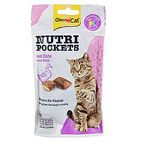 Витаминные лакомства GimCat Nutri Pockets для кошек, утка и мультивитамин, 60 г