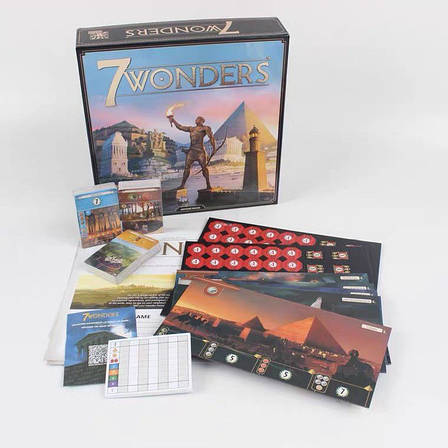 УЦІНКА! Настільна гра 7 Чудес Друге видання / 7 Wonders 2-е видання + правила УКРАЇНСЬКОЮ, фото 1
