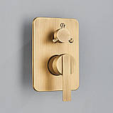 Змішувач для душу прихованого монтажу FUTURA 456-7 Бронза, фото 5