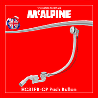 Сифон автомат для ванны 40/50 HC31PB-CP Push Button McALPINE