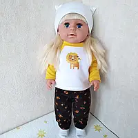 Спортивный костюм пижама одежда на Baby Born 43см старшую сестру с наклейкой львенок