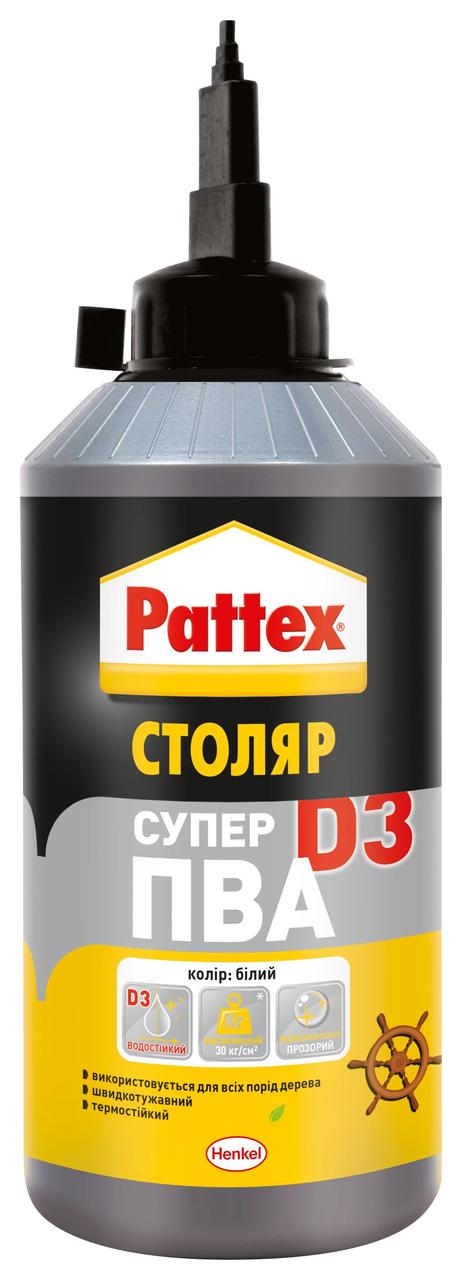 Клей столярний Pattex Супер ПВА Д-3 (750 г)