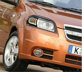 Захист передніх фар Chevrolet Aveo T250 2006+ Шевролет Авео