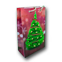 Пакети подарункові з новим роком 11х18х5 NGM-010 12 шт/уп. пакет новорічний малий новорічна упаковка