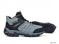 Кроссовки мужские зимние Merrell Moc 2 серые, Мерелл с мехом, код SD-11984