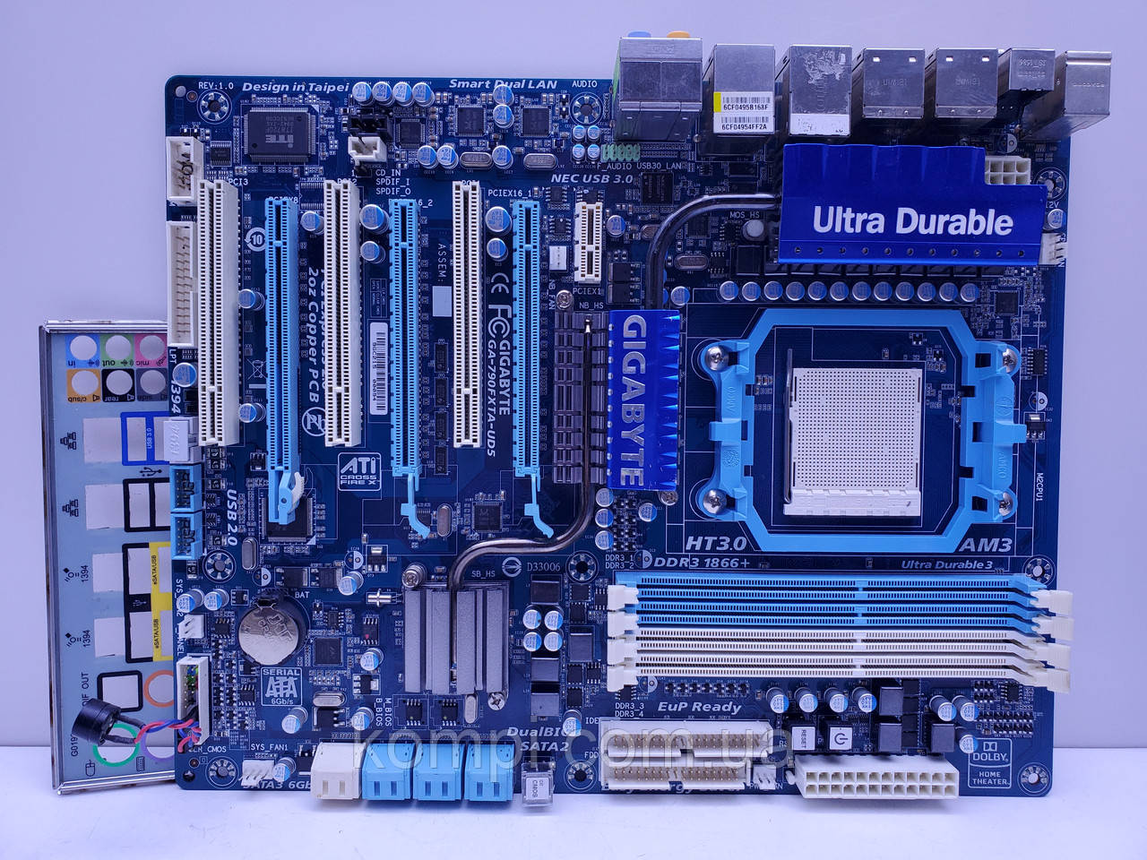 Материнська плата sAM3 GIGABYTE GA-MA790FXTA-UD5 (Socket AM3,DDR3,б/у)