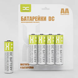Батарейки DC LR6/AA (пальчикові, паковання 4 шт.)