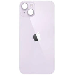 Задня кришка (скло) iPhone 14 purple (big hole) (оригінал завод)