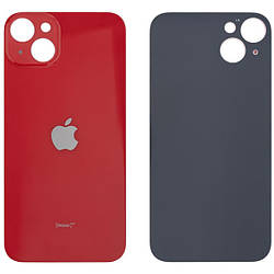 Задня кришка (скло) iPhone 14 red (big hole) (оригінал завод)