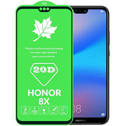 Стекло HUAWEI Honor 8X 2018/Y9 2019 (20D, black) без упаковки