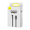 Кабель зарядний Lightning Baseus Type-C to Lightning MVP кутовий 20 W 1 м Black (CAVP000201), фото 5