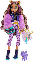 Кукла Монстер Хай Клодин Вульф с питомцем Monster High Clawdeen Wolf with Pet Dog Crescent Mattel HRP65