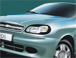Захист передніх фар Daewoo Lanos, Sens 1997+ Део Ланос, Сенс