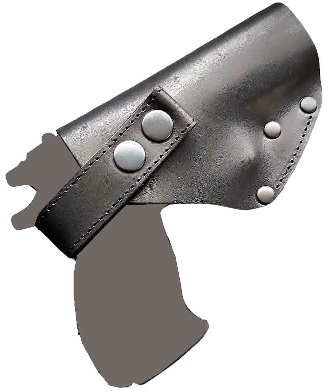 Поясна кобура для ФОРТ 12/14/17/20 чорна, з натуральної шкіри