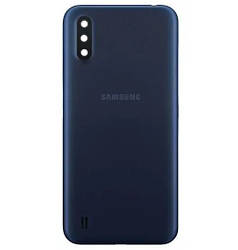 Задня кришка Samsung A015 Galaxy A01 2019 blue (зі склом камери)