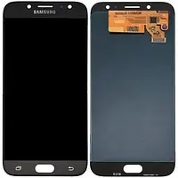 Дисплей для Samsung Galaxy J7 J730 (2017), модуль в сборе (экран и сенсор), OLED Черный