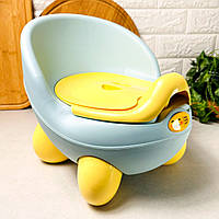 Детский горшок-кресло Жёлто-голубой CM-150 Irak Plast ART