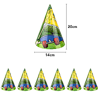 Колпаки праздничные 20 см Губка Боб 5 шт