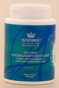 ELITECOSMETIC Гель-скраб Середньоземноморський для обличчя, 200 г