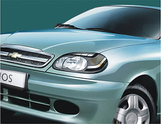 Захист передніх фар Daewoo Lanos, Sens 1997+ Део Ланос, Сенс