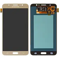 Дисплей для Samsung Galaxy J7 (2016) J710, модуль в сборе (экран и сенсор), золотистый, OLED