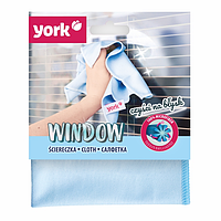 Серветка York WINDOW з мікрофібри для вікон і скла, 1 шт