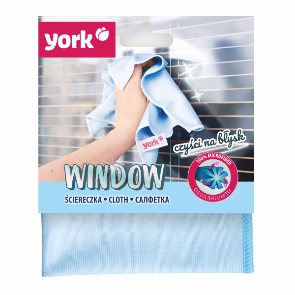 Салфетка York WINDOW мз микрофибры для окон и стекла, 1 шт - фото 1 - id-p1175968200
